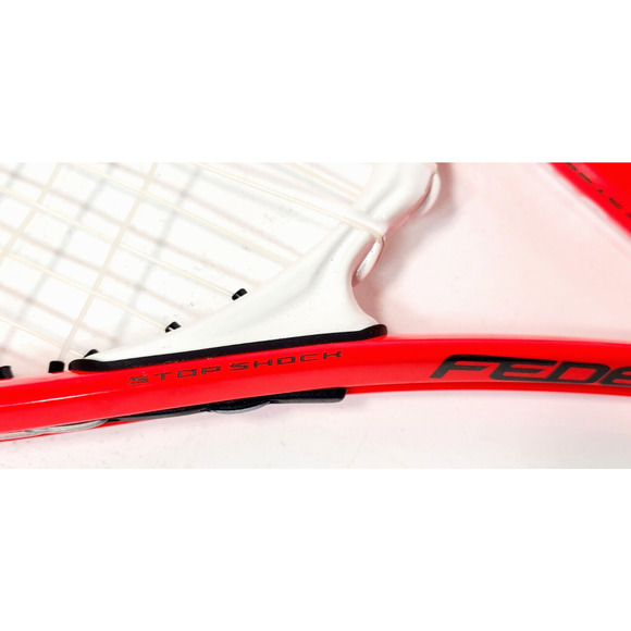 Wilson Roger Federer Stop Shock Tennis Racket Power Strings Red Black 27" 4 3/8" - Picture 4 of 11